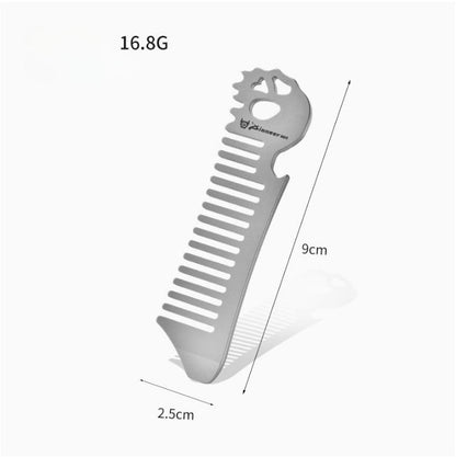 Titan Tamer Comb Static Defying Groomer Beer Opener EDC