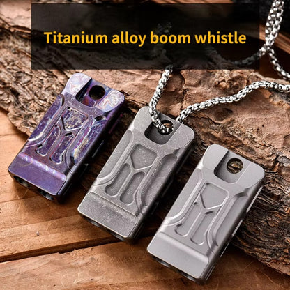 Outdoor Treble Titanium Alloy Whistle Field Emergency Help