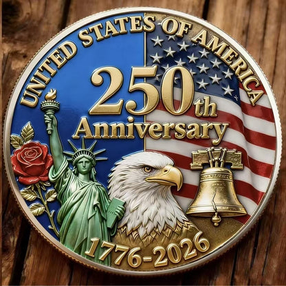 American Independence 250 Anniversary Commemorative Coin Iconic Element Commemorative Medallion