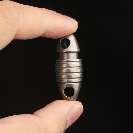 Titanium Rotating Keychain Multi-Hook Parachute Cord Pendant EDC