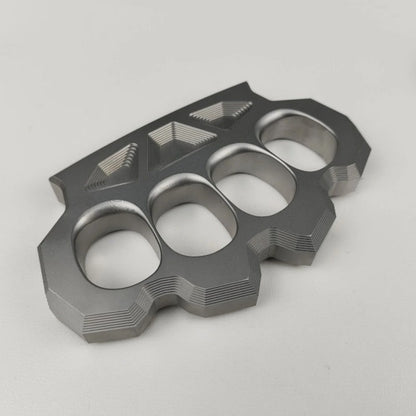 Space-Hard Steel Knuckle Duster Finger Spiked Fistfight Tool