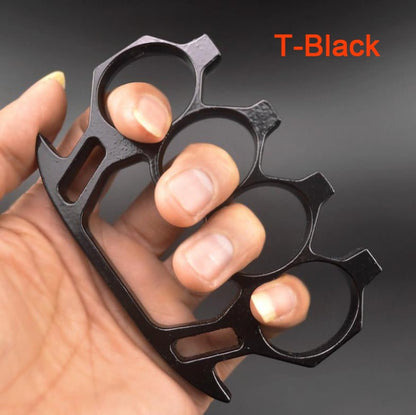 T-Multicolor Brass Knuckle Duster Autodefesa Boxe