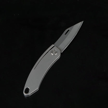 Titanium Mini Finger A Folding Knife Key Ring Type  EDC