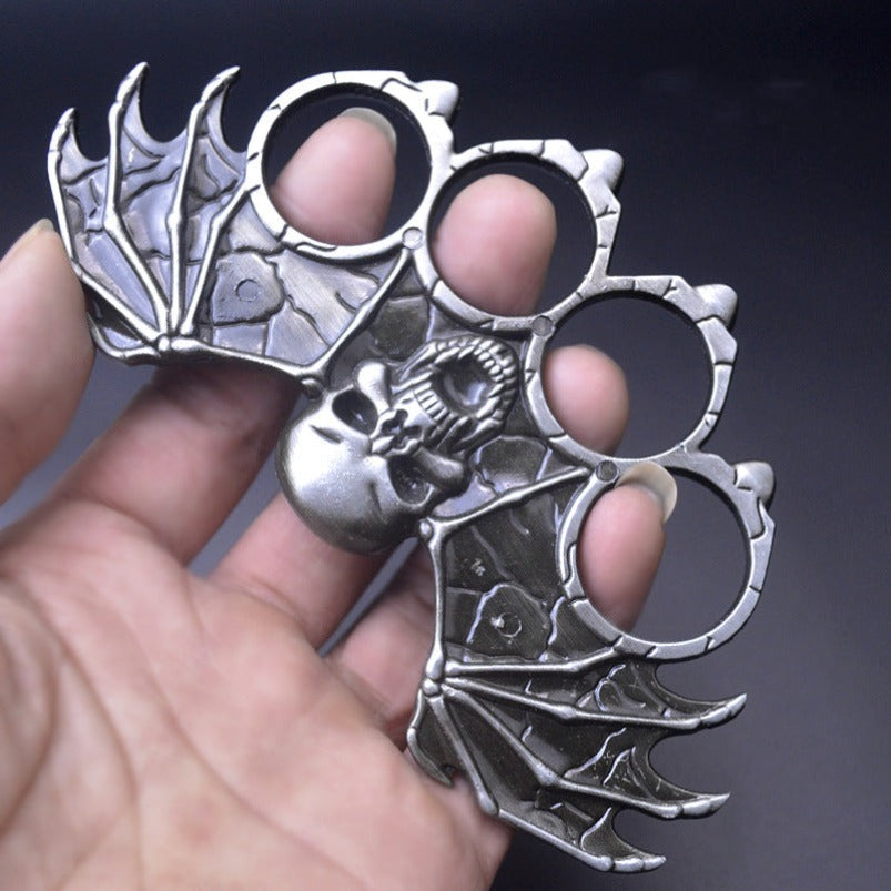 Batman-brass Knuckle Duster Self Defense Finger Spiked EDC
