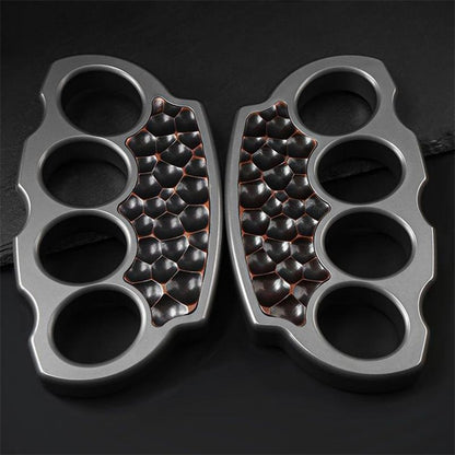 Purple Copper Patch Titanium Knuckle Duster - Solid