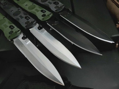 BM391 D2 Steel Tactical Folding Knife Nylon Fiberglass Plastic Handle