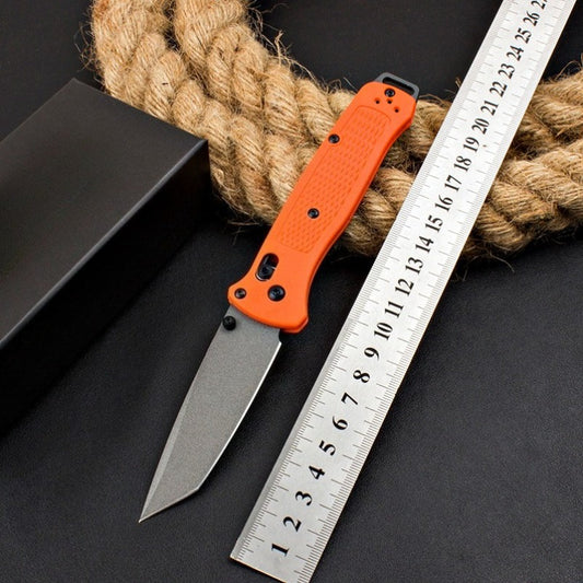 BM537GY Orange Fiberglass Handle Knife