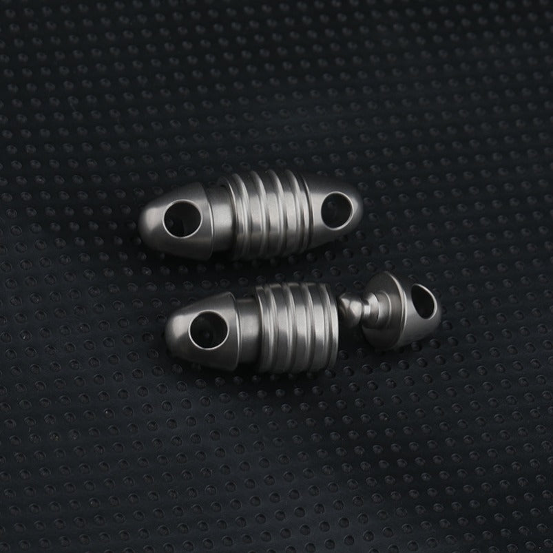 Titanium Rotating Keychain Multi-Hook Parachute Cord Pendant EDC