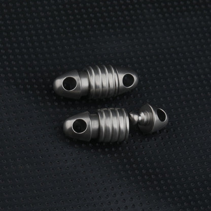 Titanium Rotating Keychain Multi-Hook Parachute Cord Pendant EDC