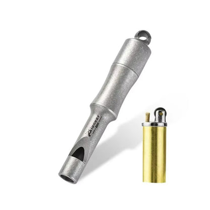 Titanium Storage Bin Waterproof Capsule Blaring Whistle Pill Box