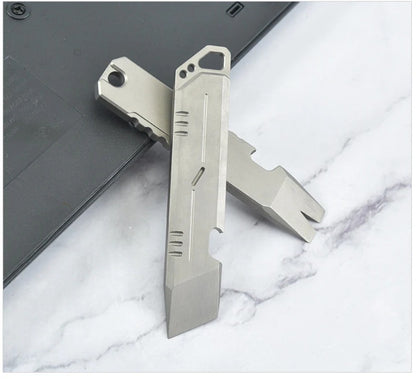 Titanium Alloy Mini Wrecking Bar Bottle Opener Portable EDC