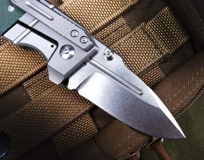 BM755 Small Folding Outdoor Titanium Alloy Green G10 Tool