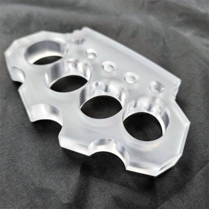 Thickened Transparent Non-metallic Knuckle Duster EDC