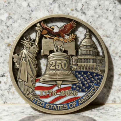 United States 250 Anniversary Coin United States Statue Commemorative Coin Gift Medal