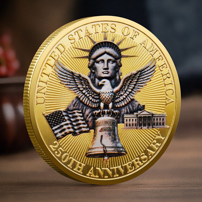 United States 250th Anniversary Silver Coin Exquisite Gift Collection Commemorative Medal