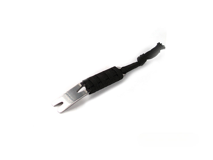 Multifunctional Field Emergency Kit Box Flint Compass Whistle Wire Saw