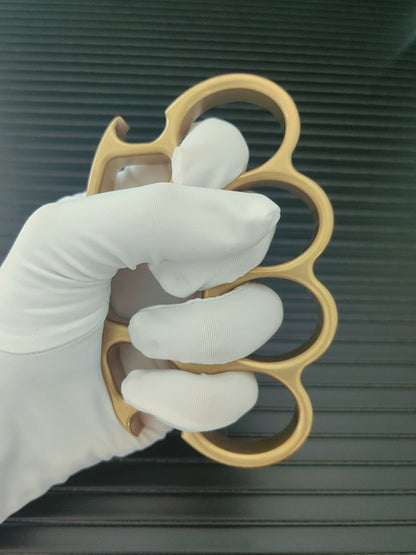High Quality Stonewashed Brass Knuckle Duster Bottle Opener EDC