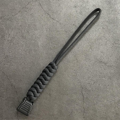 Woven Umbrella Rope Knuckle Lanyard Pendant EDC