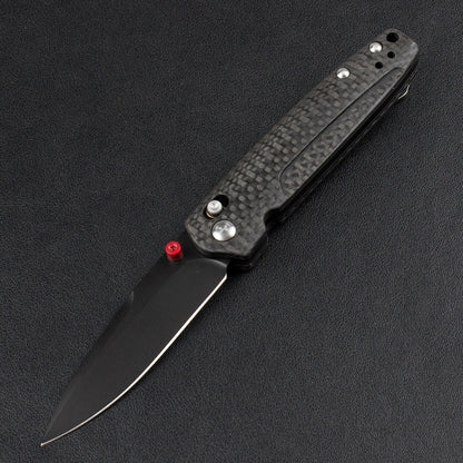 BM485 D2 Blade Carbon Fiber Handle Folding Knife