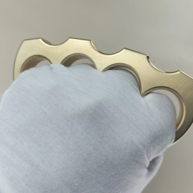 Lucky Fan-Hard Solid Pure Brass Knuckle Duster Defense EDC