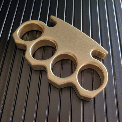 The KING GOD Classic Stonewashed Brass Knuckle Duster EDC