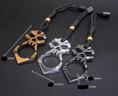 Ghost-brass Knuckle Duster One Finger Knuckles Key Buckle
