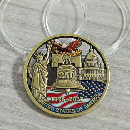 United States 250 Anniversary Coin United States Statue Commemorative Coin Gift Medal