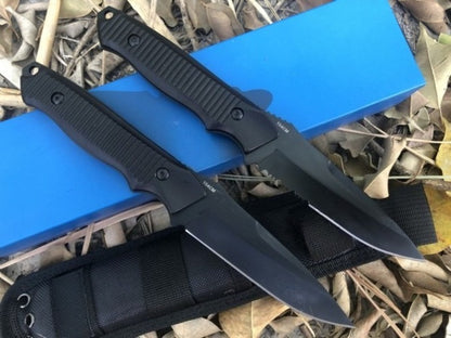 BM140BK Black Tactical Straight Knife EDC