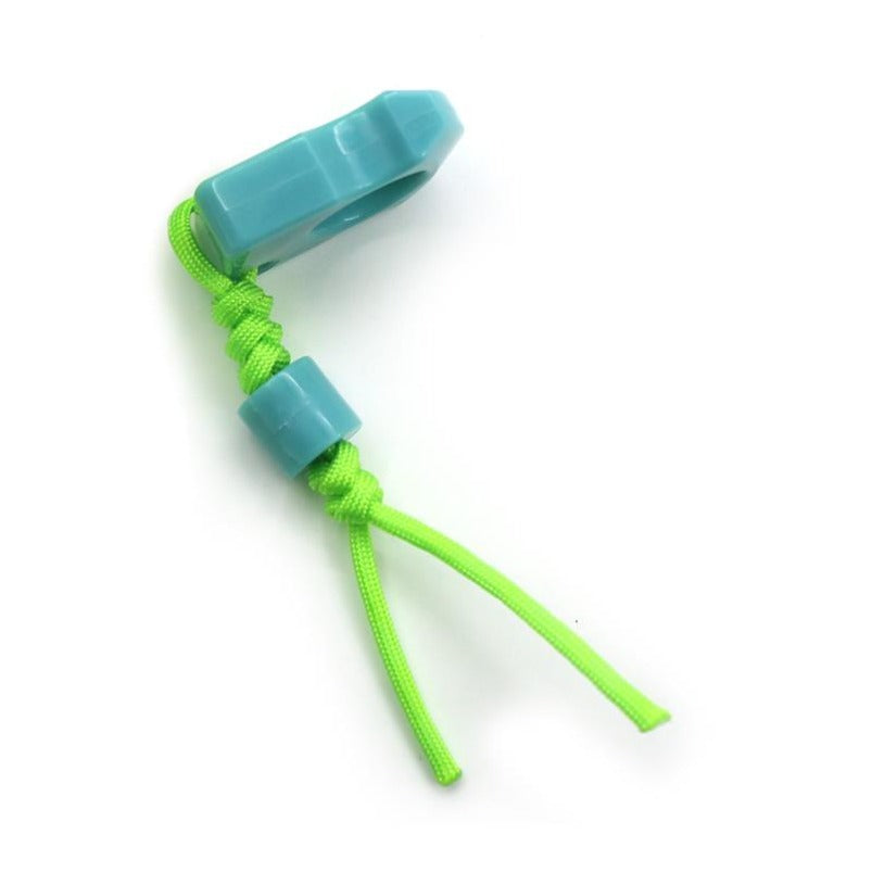 Pingente de autodefesa fluorescente não metálico Knuckle Duster