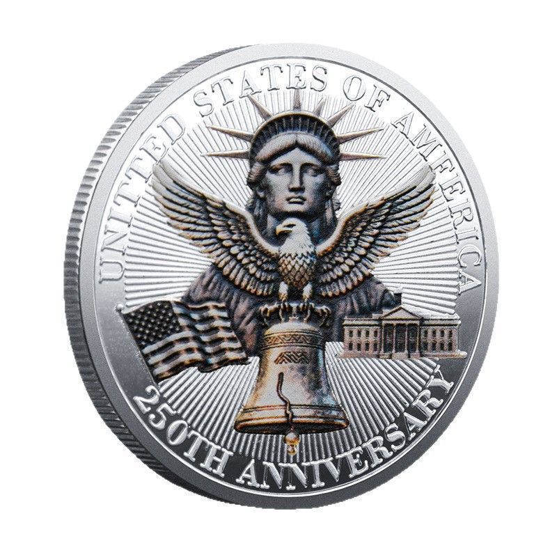 United States 250th Anniversary Silver Coin Exquisite Gift Collection Commemorative Medal