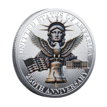 United States 250th Anniversary Silver Coin Exquisite Gift Collection Commemorative Medal