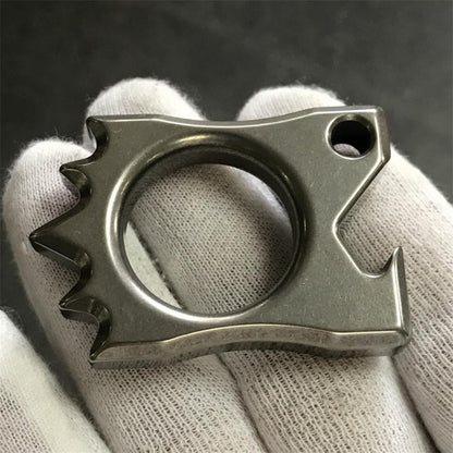 Titanium Hedgehog Open Bottle Knuckle Duster – EDC Multi-Tool