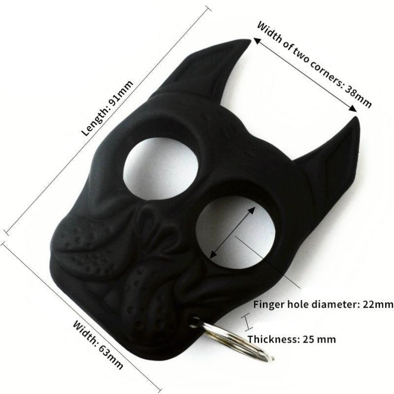 Bulldog-Hard Knuckle Duster ciondolo a due dita