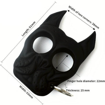 Bulldog-Hard Knuckle Duster ciondolo a due dita
