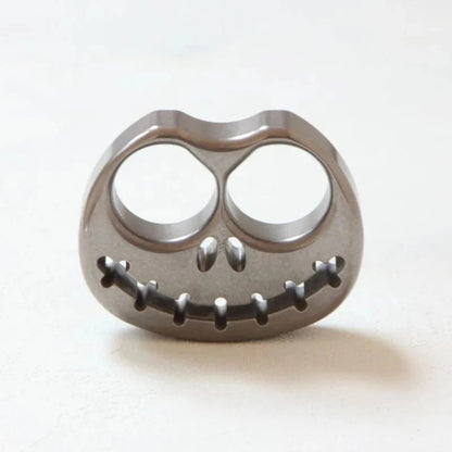 Pumpkin- Solid TC4 Titanium Knuckle Duster Safety-defend Pendant