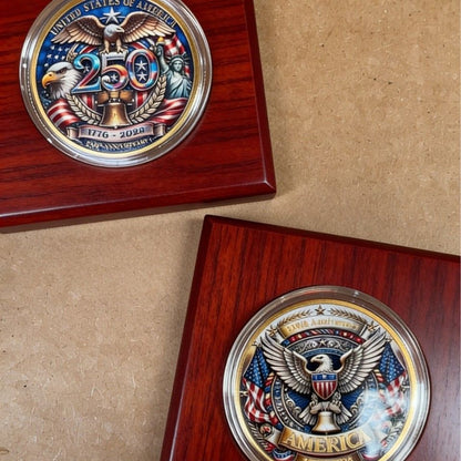 Light Luxury American 250th Anniversary Coin Gold-plated Statue of Liberty Gift Commemorative Coin Collection