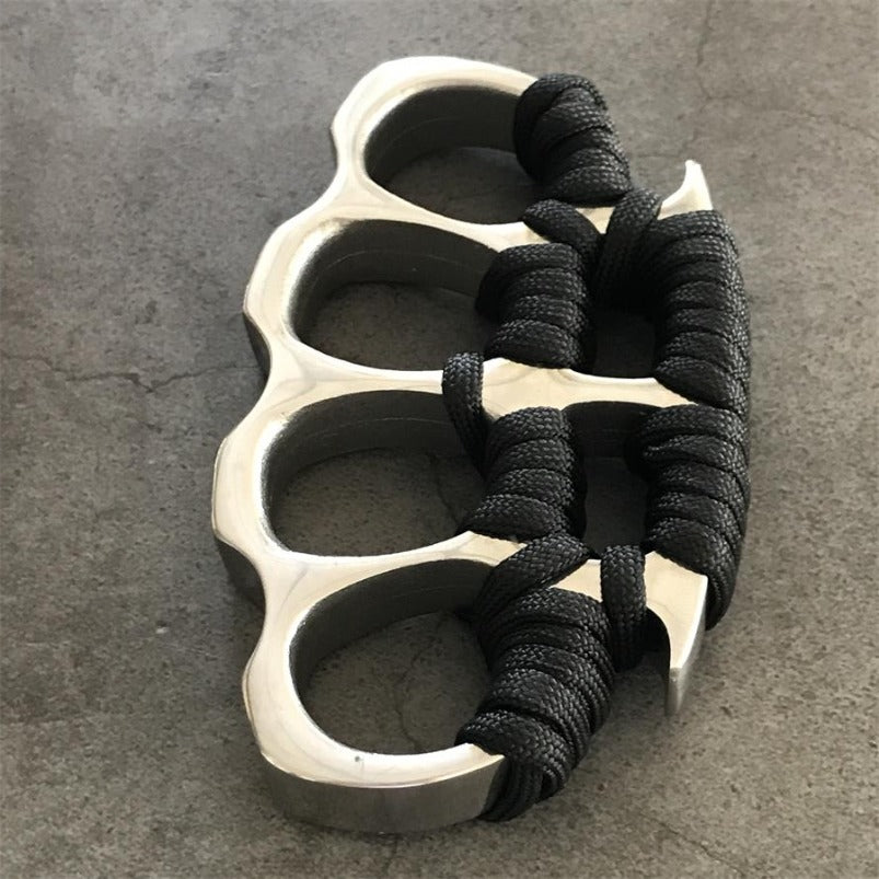 Hard Steel Knuckles Big Finger Hole Self Defense EDC
