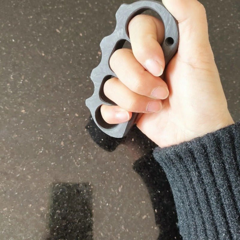 Pea-Carbon Fiber Knuckle Duster Self-protection Gear EDC