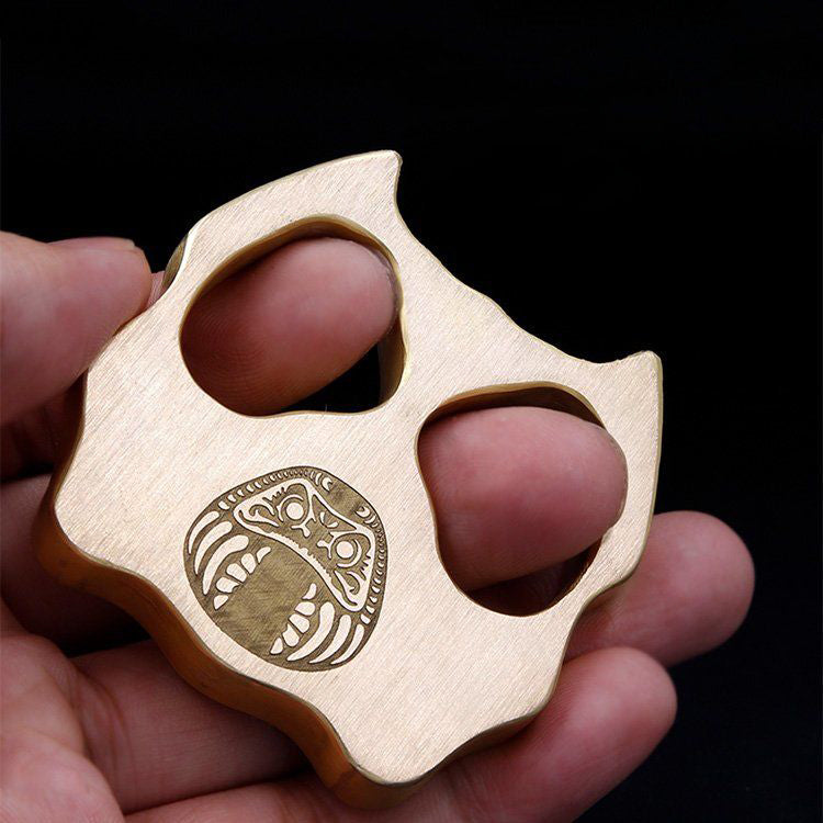 Hound- Brass Knuckle Duster Self Defense Pendant EDC