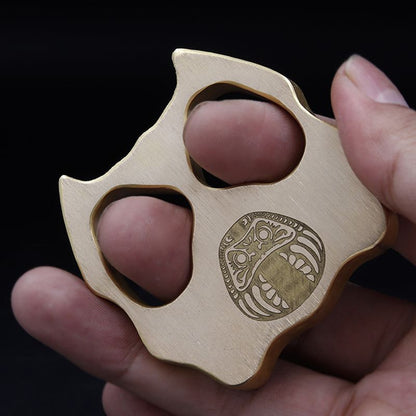 Hound- Brass Knuckle Duster Self Defense Pendant EDC