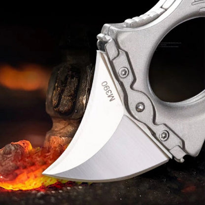 M390 Blade Knuckle Duster Faca de boxe Mini Defesa EDC Ferramenta