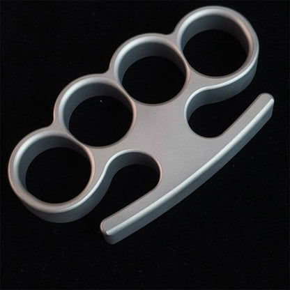 Solid TC21 Titanium Knuckle Duster – Broken Window Self-Defence EDC Tool