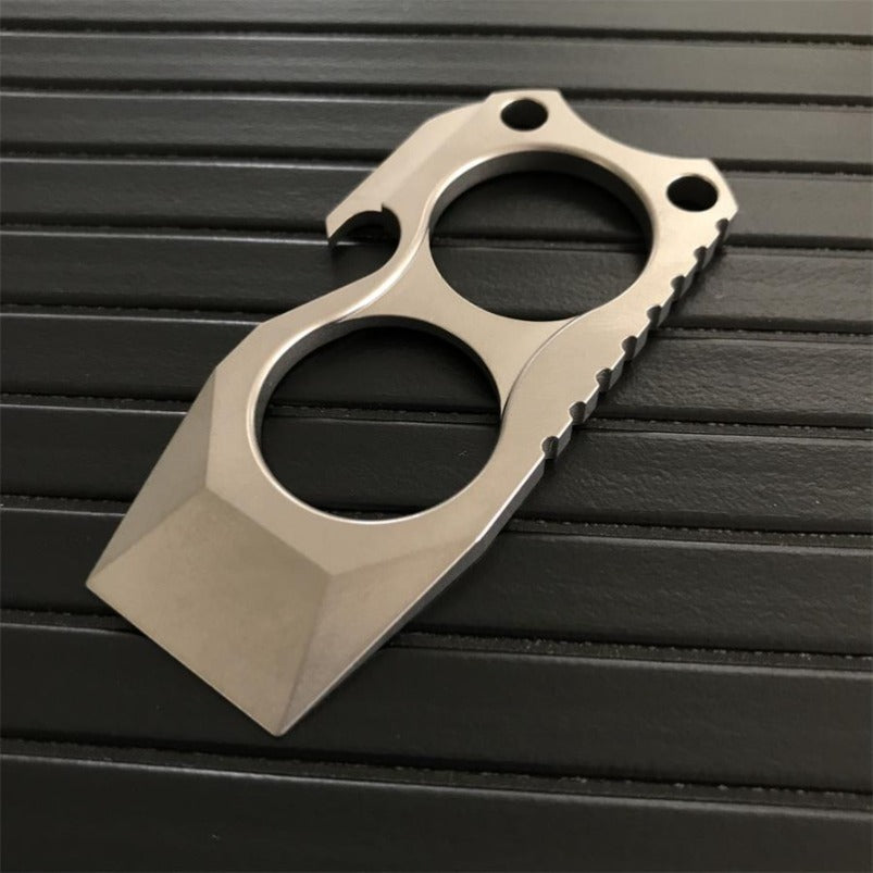 TC4 Titanium Mini Two Finger Knuckles Crowbar Bottle Opener EDC