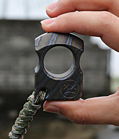 Crying Face- Multi-style Titanium Knuckle Duster Ring Pendant