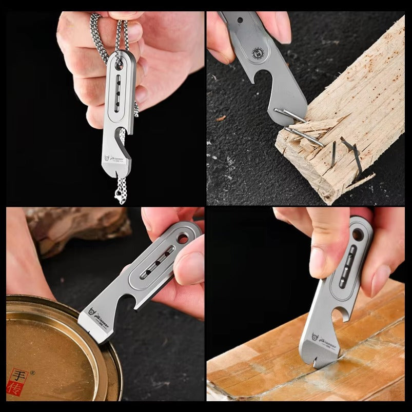 Titanium Alloy Portable Crowbar EDC Key Hanging Decoration