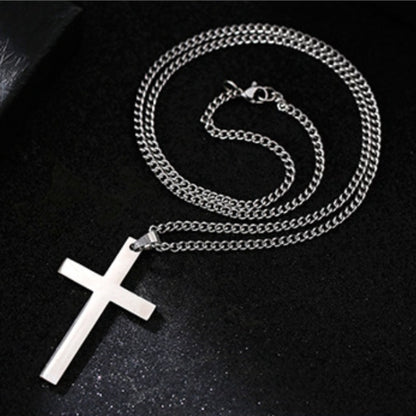 Titanium Steel Cross-shaped Necklace Pendant Gift