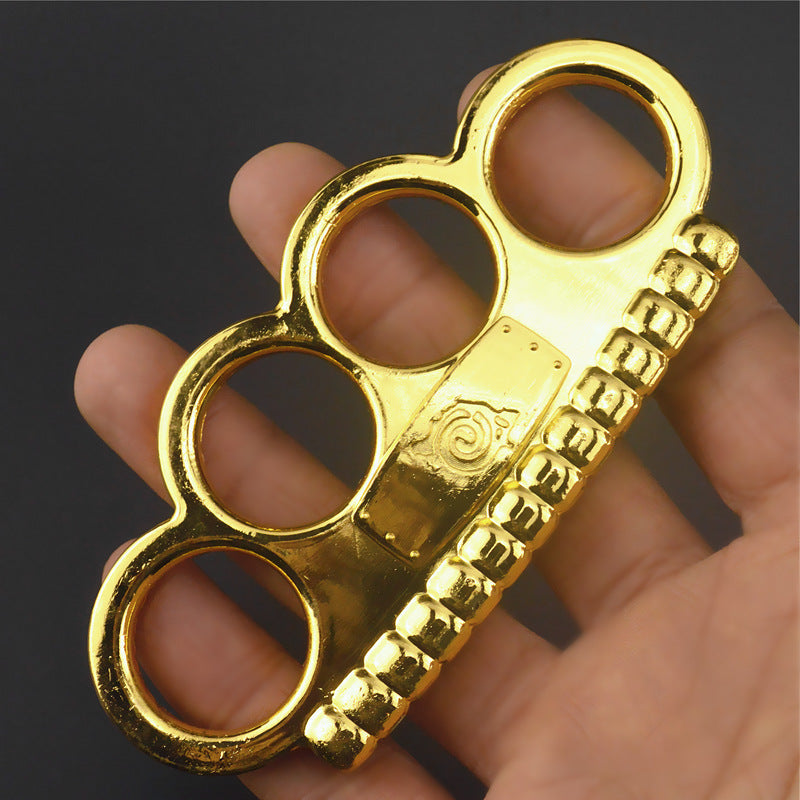 Naruto-Brass Knuckle Duster EDC Autodifesa Rompifinestre