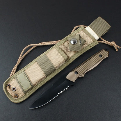 BM140BK Champagne Handle Tactical Straight Knife