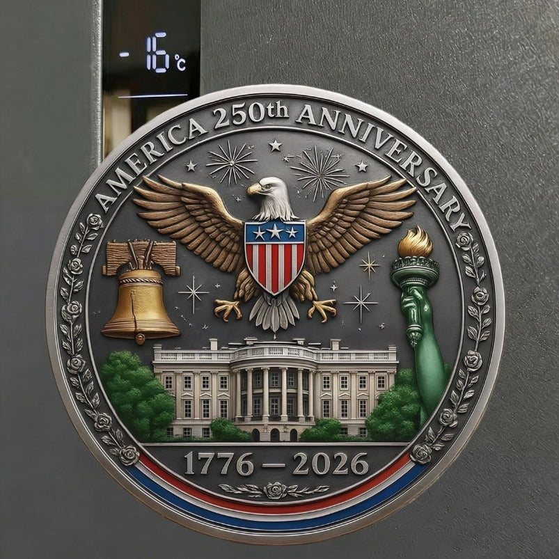 U.S. 250th Anniversary Creative Commemorative Acrylic Magnetic Refrigerator Magnet Magnetic Decoration