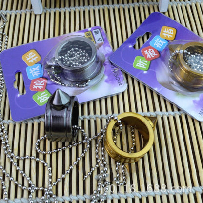 Knuckle Duster Window Breaking Defense Pendant Ring